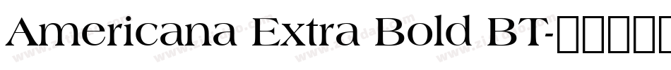 Americana Extra Bold BT字体转换
